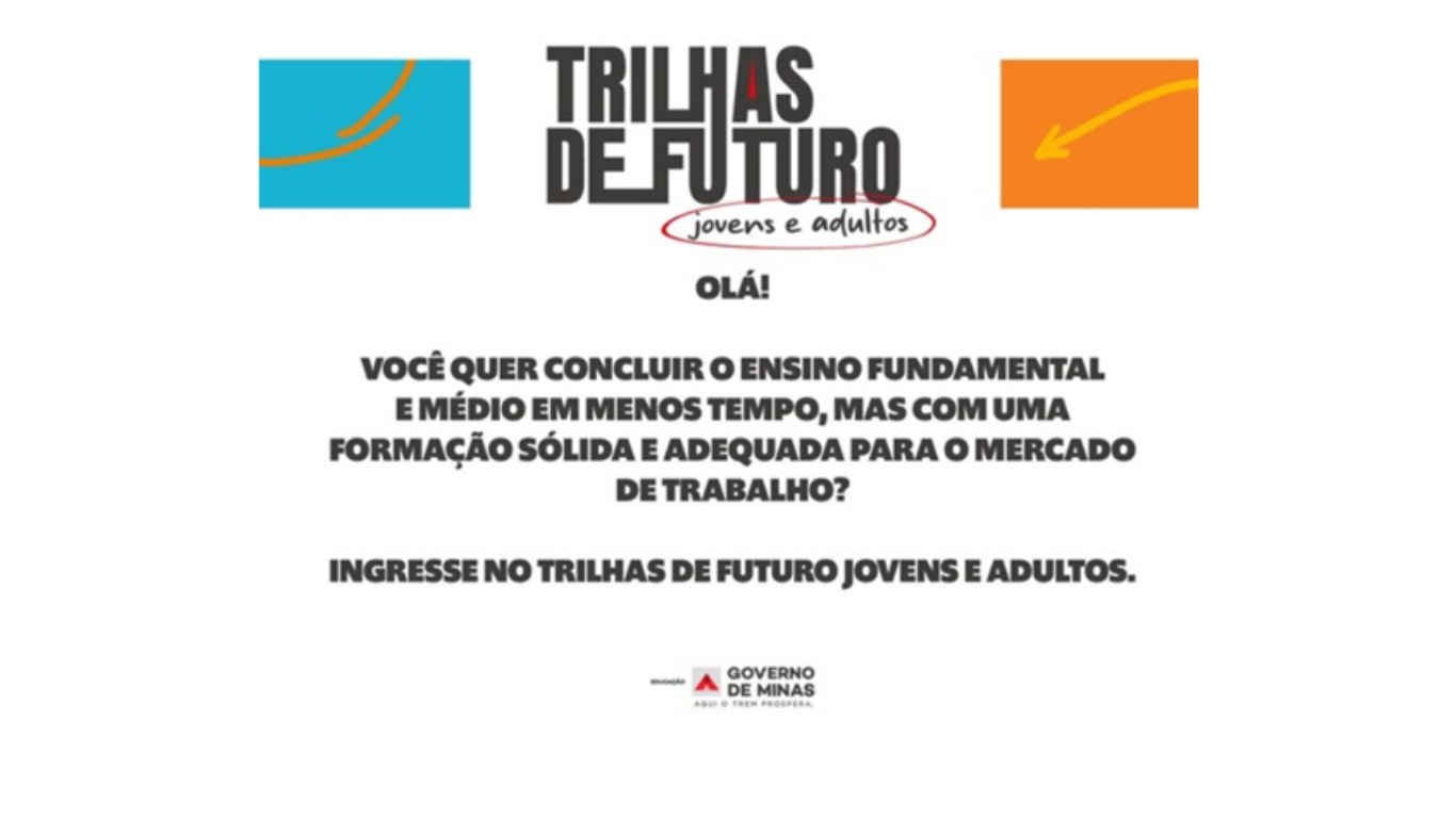 Inscrições para a EJA Trilhas Jovens e Adultos